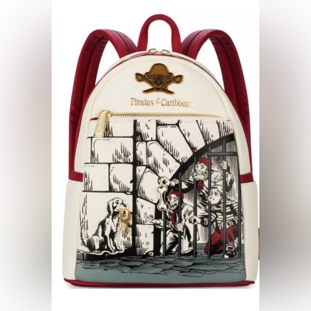 2025 Disney Parks Pirates of the Caribbean Loungefly Backpack NWOT 
Disneyland